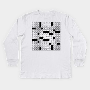 many a woodstock t shirt crossword Kids Long Sleeve T-Shirt